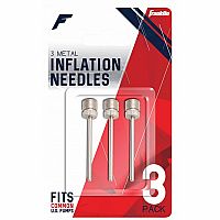 Franklin Sports Metal Inflating Needles Heavy Duty 3 Pack For Ball Pump