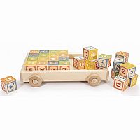 Classic ABC Blocks w/Wagon