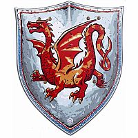 Knight Shield Amber Dragon