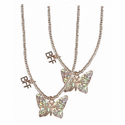 Bff Butterfly Share & Tear Necklaces